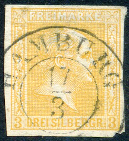 Timbre Royaume de Prusse (1850-1867) Y&T N13