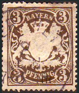 Timbre Royaume de Bavire (1849-1920) Y&T N56