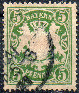 Timbre Royaume de Bavire (1849-1920) Y&T N62