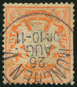 Timbre Royaume de Bavire (1849-1920) Y&T N73