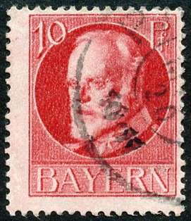 Timbre Royaume de Bavire (1849-1920) Y&T N96A