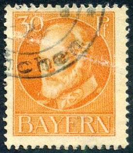 Timbre Royaume de Bavire (1849-1920) Y&T N99A