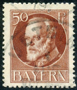Timbre Royaume de Bavire (1849-1920) Y&T N101A