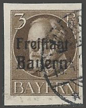 Timbre Royaume de Bavire (1849-1920) Y&T N152B