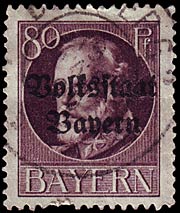 Timbre Royaume de Bavire (1849-1920) Y&T N164A
