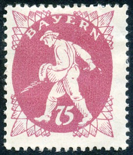 Timbre Royaume de Bavire (1849-1920) Y&T N185