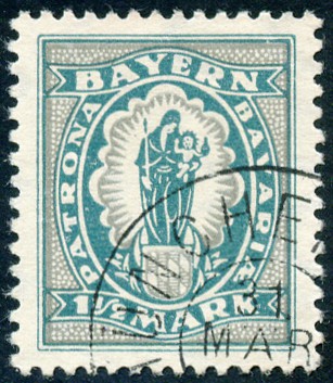 Timbre Royaume de Bavire (1849-1920) Y&T N188