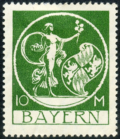 Timbre Royaume de Bavire (1849-1920) Y&T N192