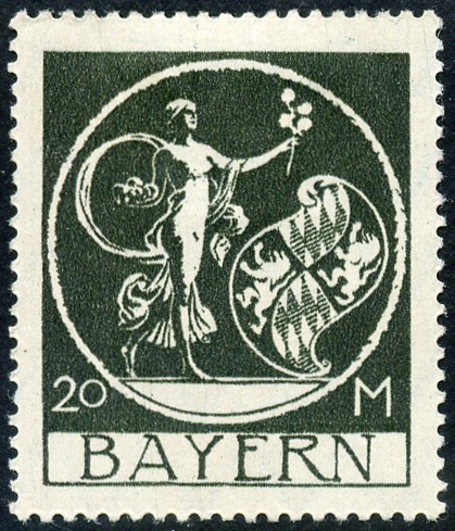 Timbre Royaume de Bavire (1849-1920) Y&T N193