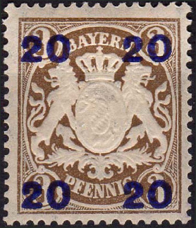 Timbre Royaume de Bavire (1849-1920) Y&T N195