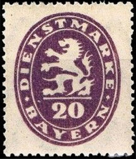 Timbre Royaume de Bavire (1849-1920) Y&T NSE46