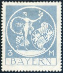 Timbre Royaume de Bavire (1849-1920) Y&T N190