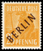 Timbre Berlin, secteur occidental (1948-1990) Y&T N10A
