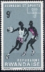 Timbre Rwanda Y&T N°165 Timbre Rwanda Y&T N°165
