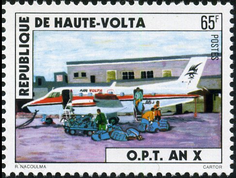 Timbre Haute-Volta / Burkina Faso Y&T N477