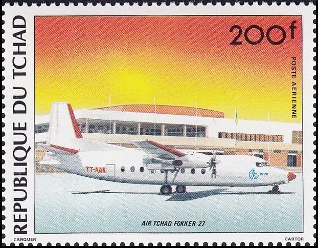 Timbre Tchad Y&T NPA289