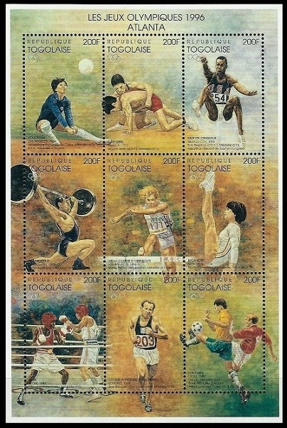 Timbre Togo Y&T N1459-1467