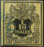 Timbre Royaume de Hanovre (1850-1864) Y&T N°13