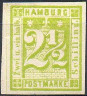 Timbre Ville de Hambourg (1859-1868) Y&T N°12