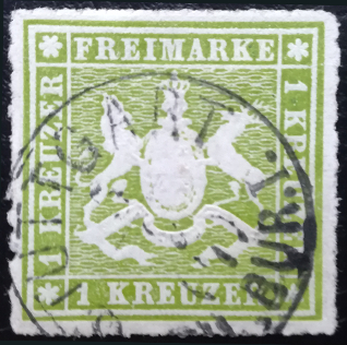 Timbre Royaume de Wurtemberg (1851-1924) Y&T N°30