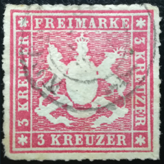 Timbre Royaume de Wurtemberg (1851-1924) Y&T N°31