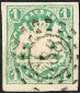 Timbre Royaume de Bavière (1849-1920) Y&T N°15