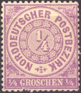 Timbre Confédération (1868-1870) Y&T N°12