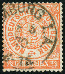 Timbre Confédération (1868-1870) Y&T N°14