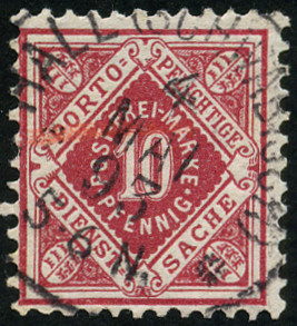 Timbre Royaume de Wurtemberg (1851-1924) Y&T N°SE5