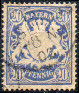 Timbre Royaume de Bavière (1849-1920) Y&T N°42