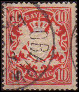 Timbre Royaume de Bavière (1849-1920) Y&T N°63