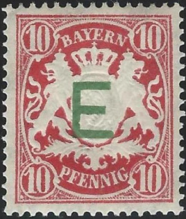 Timbre Royaume de Bavière (1849-1920) Y&T N°SE3
