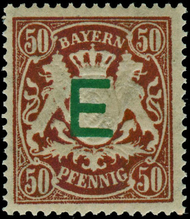 Timbre Royaume de Bavière (1849-1920) Y&T N°SE5