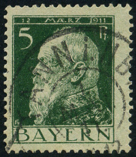 Timbre Royaume de Bavière (1849-1920) Y&T N°77