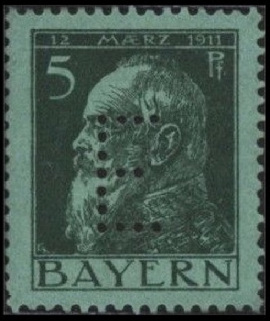 Timbre Royaume de Bavière (1849-1920) Y&T N°SE7