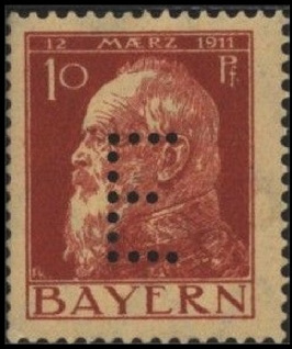 Timbre Royaume de Bavière (1849-1920) Y&T N°SE8