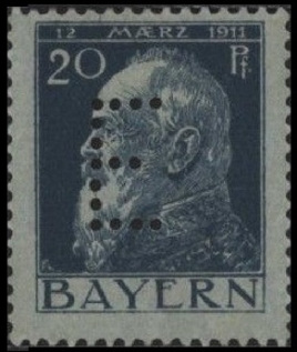 Timbre Royaume de Bavière (1849-1920) Y&T N°SE9