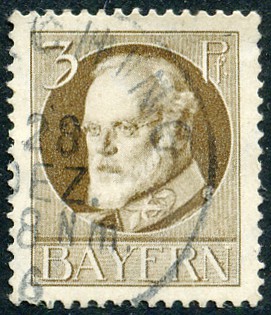 Timbre Royaume de Bavière (1849-1920) Y&T N°94A