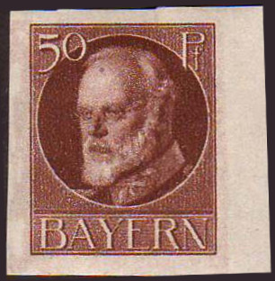 Timbre Royaume de Bavière (1849-1920) Y&T N°101B
