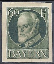 Timbre Royaume de Bavière (1849-1920) Y&T N°102B