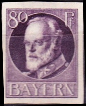 Timbre Royaume de Bavière (1849-1920) Y&T N°103B
