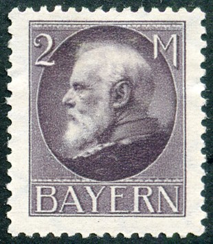 Timbre Royaume de Bavière (1849-1920) Y&T N°105A