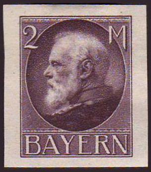 Timbre Royaume de Bavière (1849-1920) Y&T N°105B