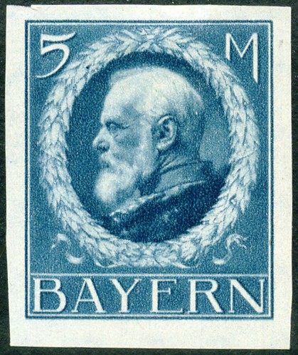 Timbre Royaume de Bavière (1849-1920) Y&T N°107B