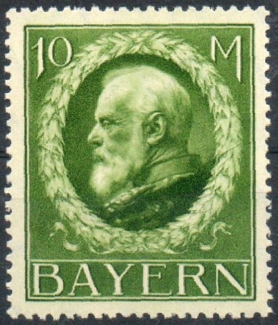 Timbre Royaume de Bavière (1849-1920) Y&T N°108A