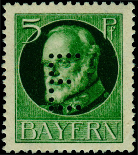 Timbre Royaume de Bavière (1849-1920) Y&T N°SE13