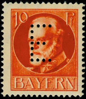 Timbre Royaume de Bavière (1849-1920) Y&T N°SE14