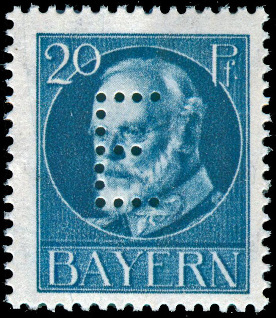Timbre Royaume de Bavière (1849-1920) Y&T N°SE15