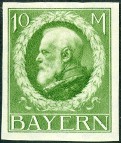 Timbre Royaume de Bavière (1849-1920) Y&T N°108B