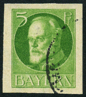 Timbre Royaume de Bavière (1849-1920) Y&T N°111B